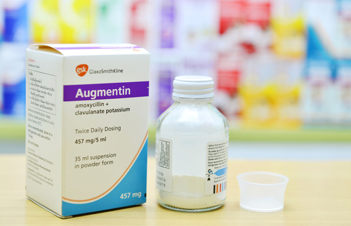 can augmentin and bactrim be taken together